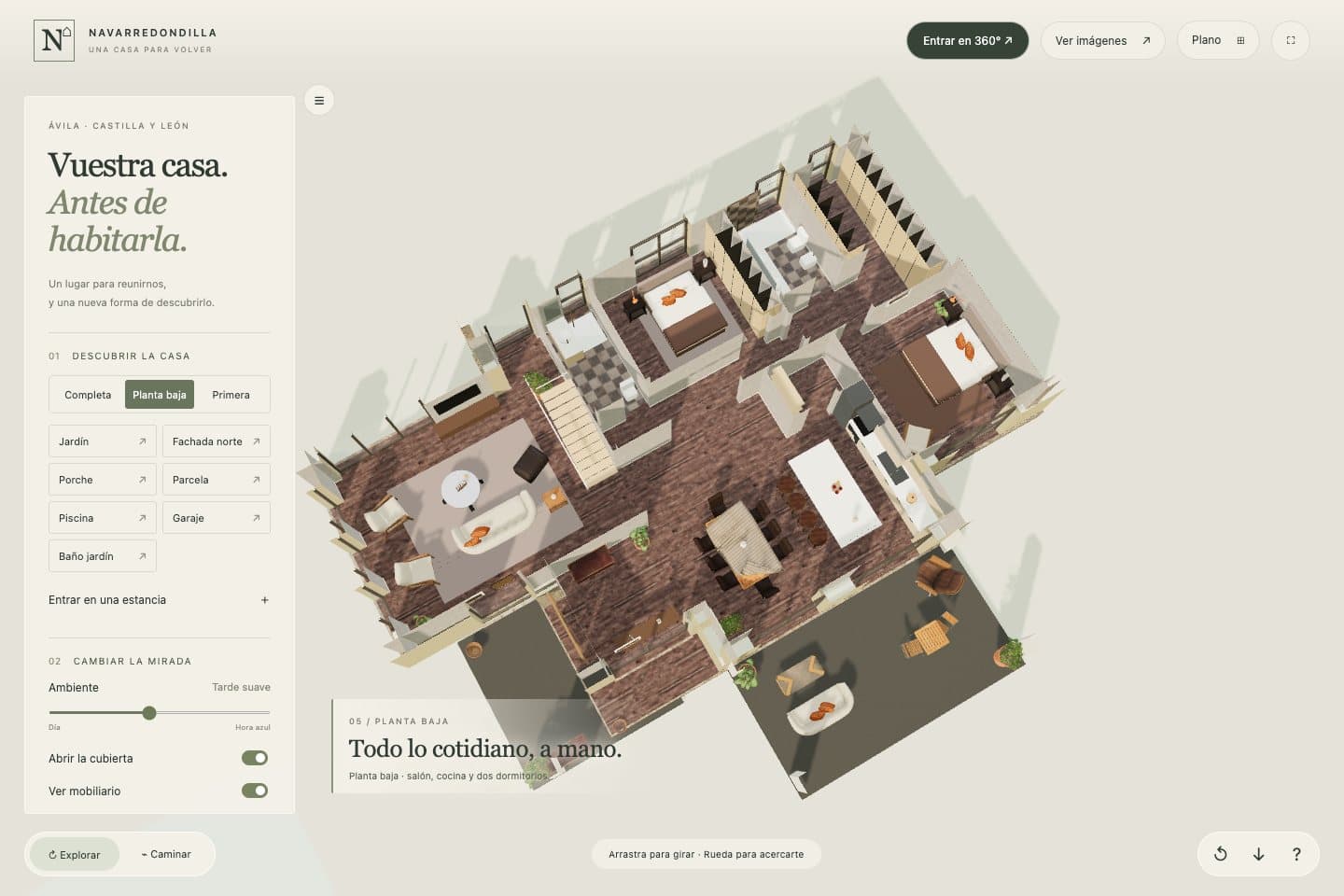 Interactive viewer — ground-floor cutaway