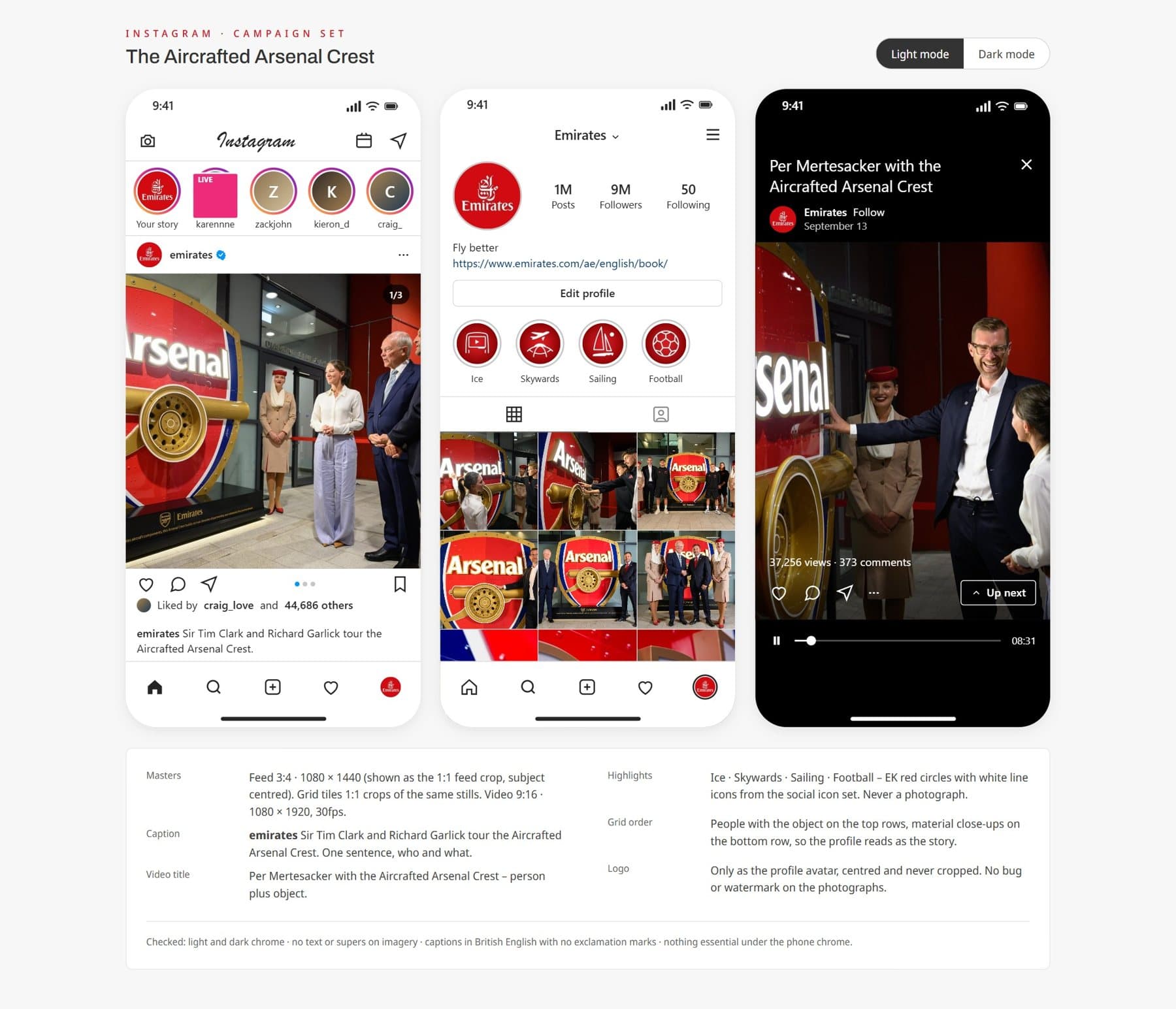 Generated Instagram campaign set