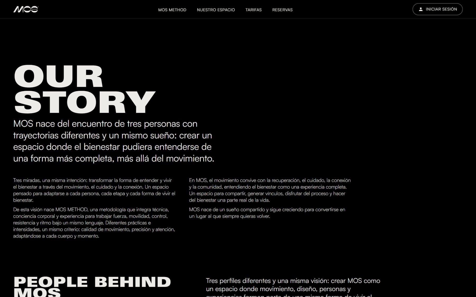 Our story page