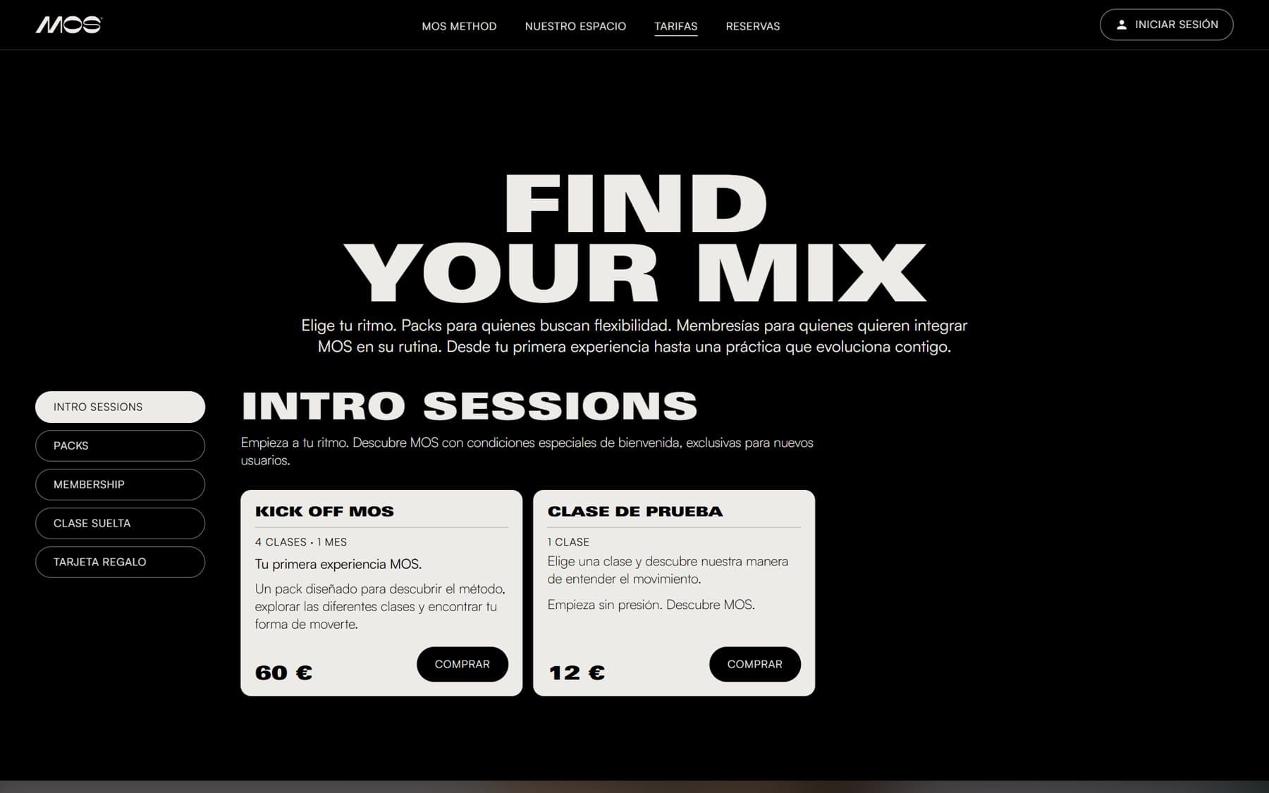 Pricing page